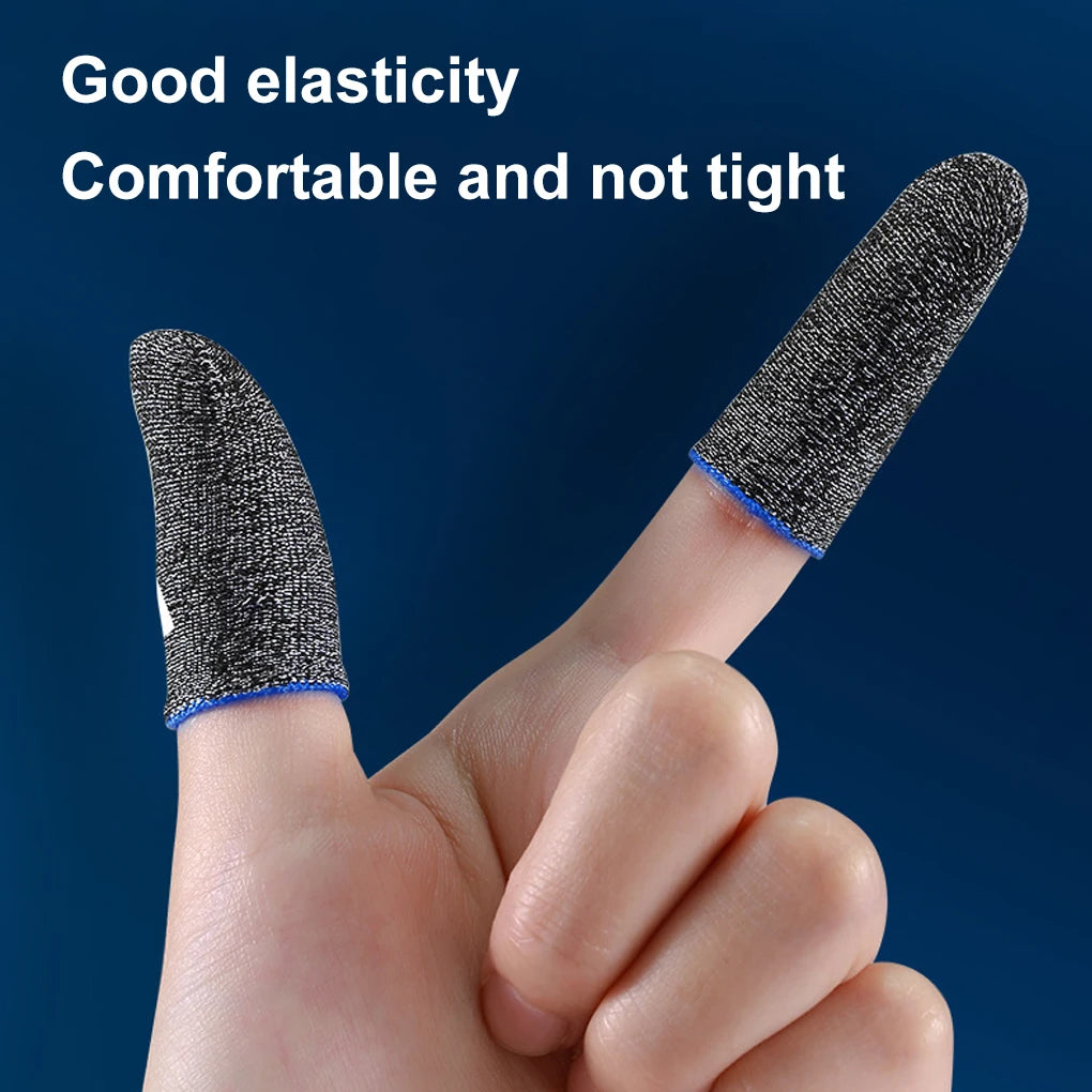 10pcs Mobile Game Fingertip Gloves For PUBG Gamer Sweatproof Anti-slip Touch Screen Finger Sleeve Breathable Gaming Finger Cover
