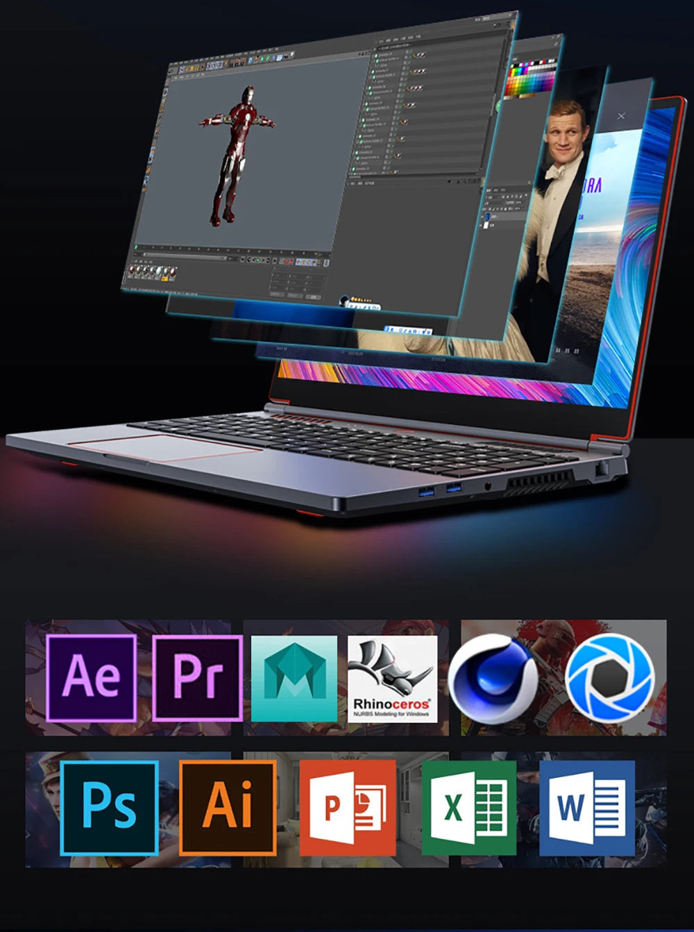 YSJMNPC Gaming Laptop Computer Intel Core i9-13900H NVIDIA RTX 4050 6G 16 Inch IPS 2*DDR5 MAX 64GB 2*M.2 PCIE SSD WIFI