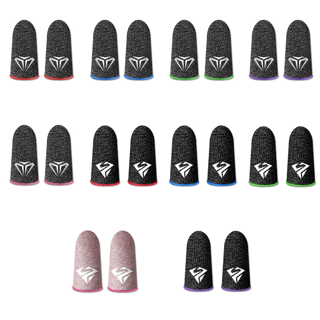 10pcs Mobile Game Fingertip Gloves For PUBG Gamer Sweatproof Anti-slip Touch Screen Finger Sleeve Breathable Gaming Finger Cover
