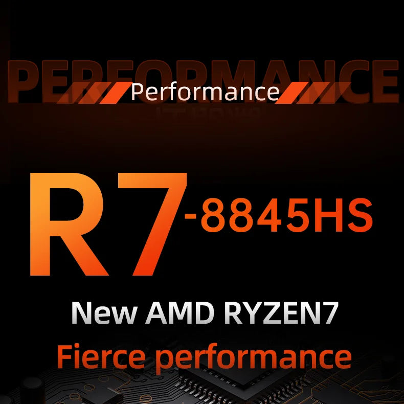 Cybertruck Gaming Mini PC AMD RYZEN5 7640HS/RYZEN7 8845HS Support WIN10 LINUX with 2xDDR5 HDMI Full-funtion TYPE-C Computer