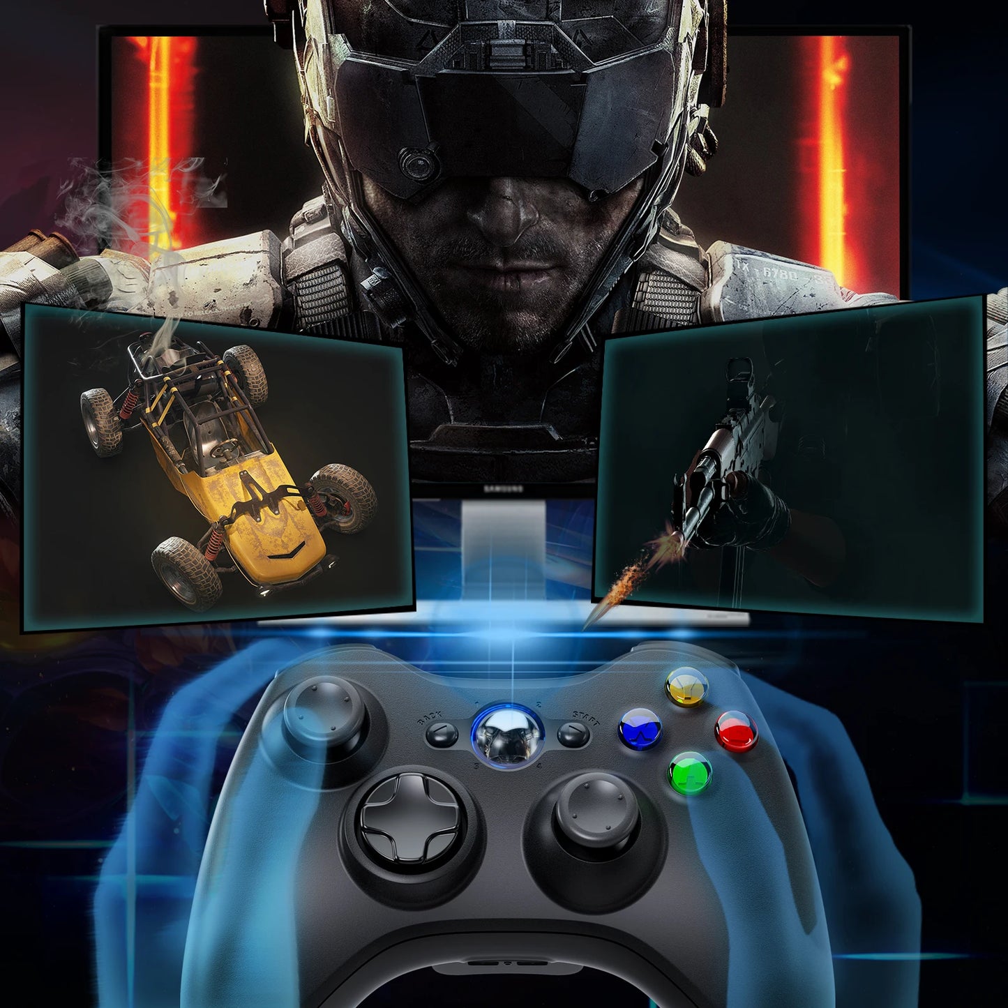 2.4G Xbox 360 Gamepad Wireless/Wired Controller Supports Xbox 360/360 Slim/Pc/Steam Gamepad For Pc Game Controller Joypad