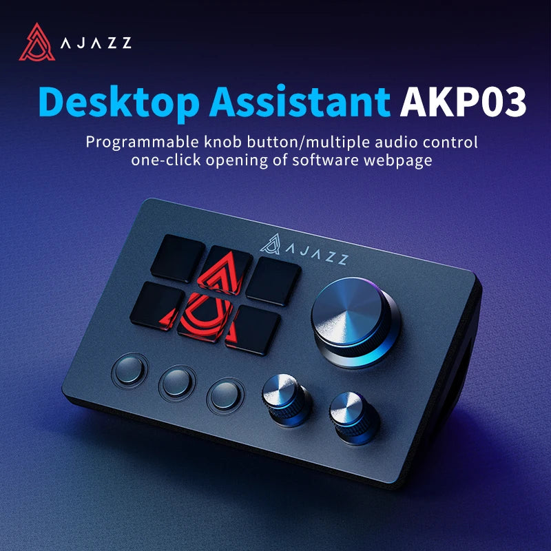 Ajazz AKP03E Programmable Macro Keyboard 12 Keys Mechanical Gaming Keyboard Custom Button Mini Keyboard For Multiple Scenario