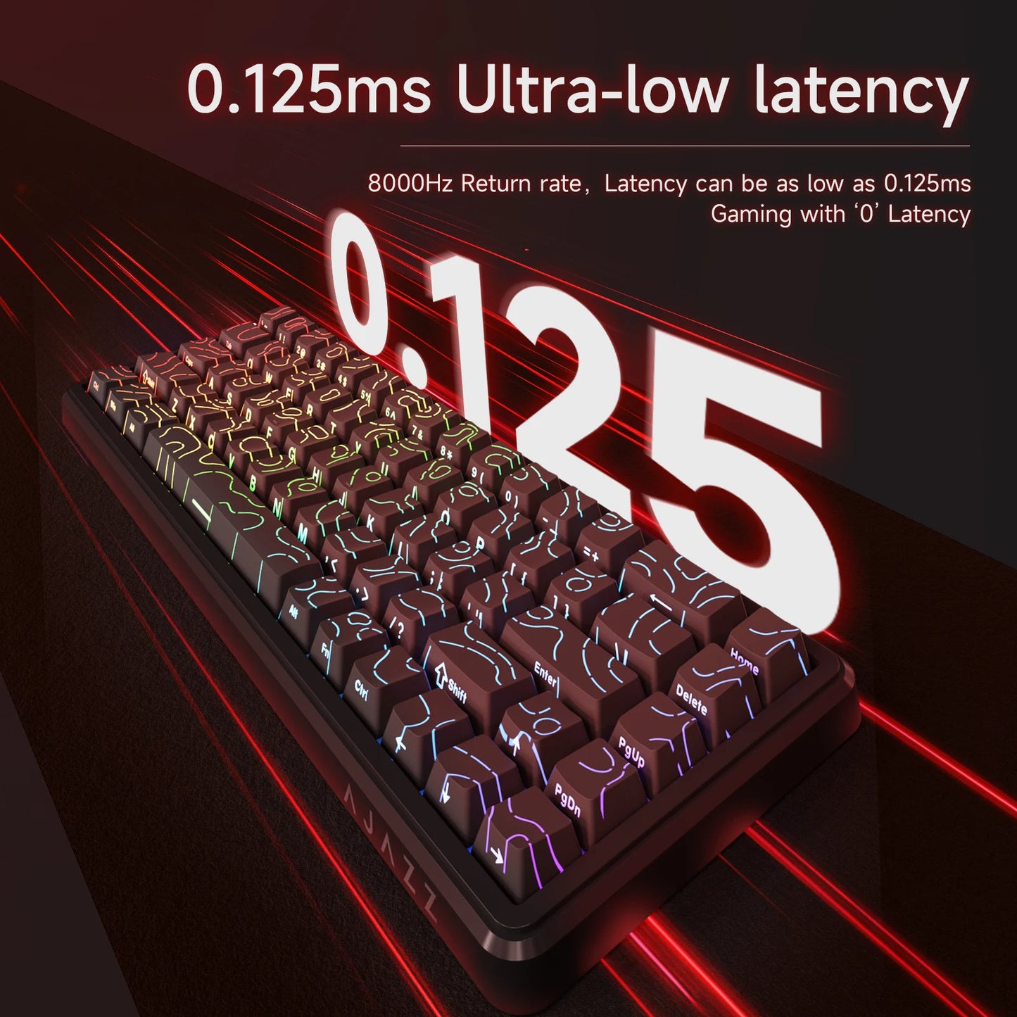 AJAZZ AK680 MAX Mechanical Keyboard HE Hall Effect Switch 60% 8k/1K RGB Wired/Wireless Gaming Rapid Trigger Magnetic Keyboard