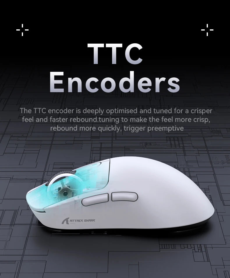 Attack Shark X3Pro X3 Wireless Mouse Lightweight PAW3395 26000dpi Tri-Mode Connection Macro Gaming Mouse for Win/Xbox/PS/Mac