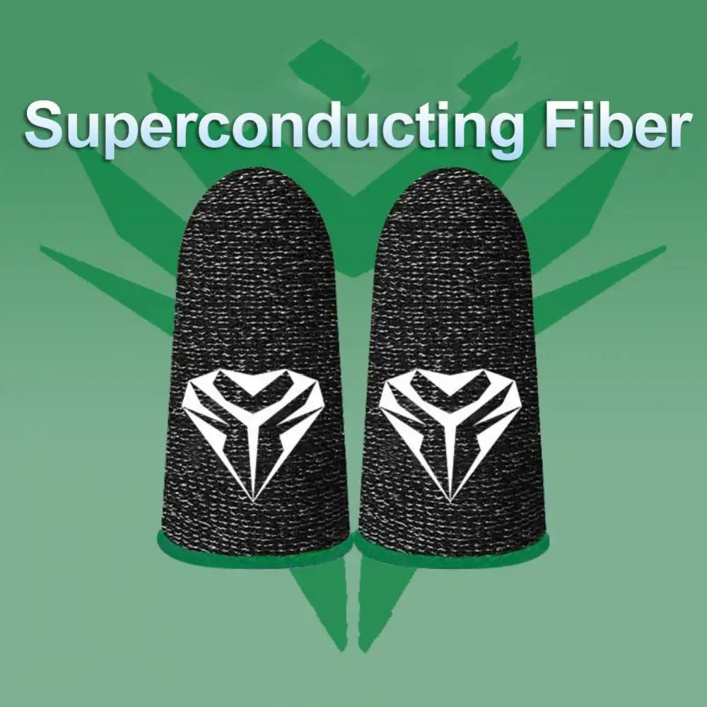 For PUBG Gaming Finger Sleeve Luminous Fingertips Cover Anti-slip Breathable Finger Cots Thumb Gloves For Mobile Game