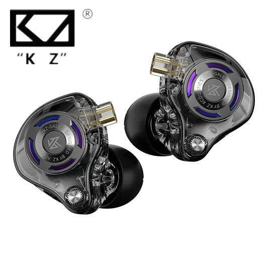 KZ Gale In-Ear Gaming Earphones E-sports Bass Metal Earbuds for Video Game Stage Live Sound Headphones