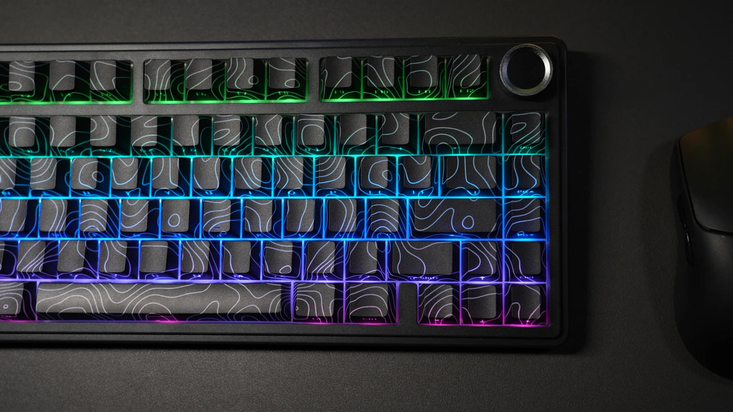 AULA F75Pro Gasket Mounted Wireless Gaming Mechanical Keyboard RGB Customized 75% Layout Side-engraving PBT Keycaps