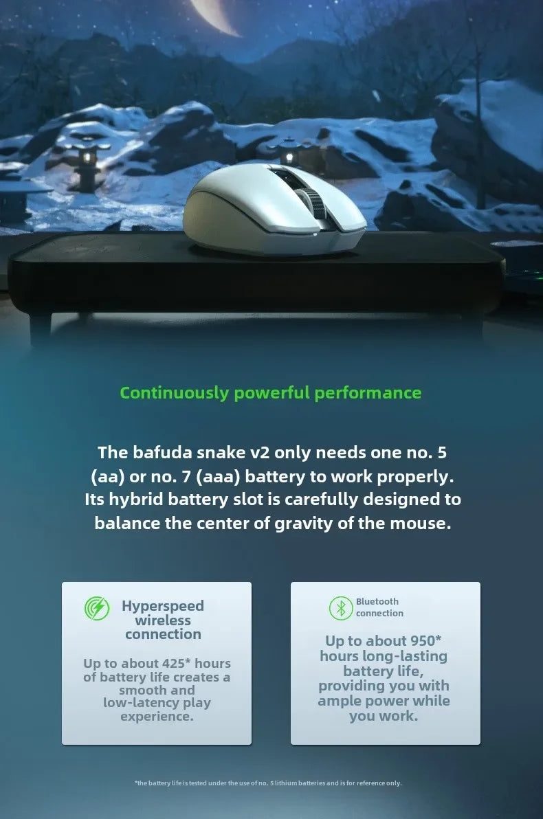 Razer Orochi V2 Mobile Wireless Gaming Mouse Lightweight 2 Wireless Modes 5G Mice Advanced 18K DPI Optical Sensor
