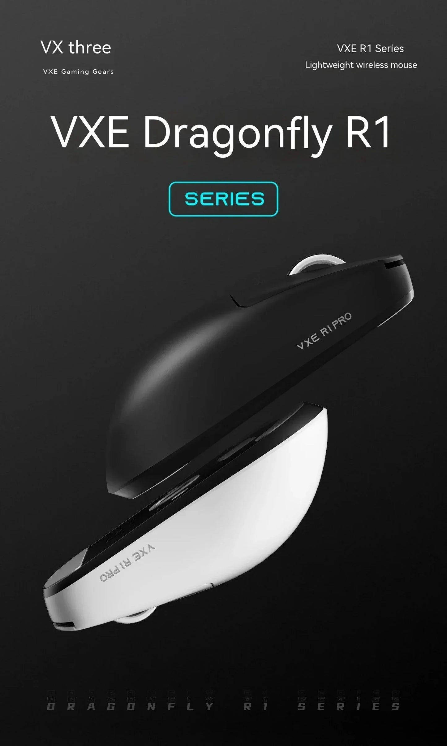 Vgn Vxe Paw3395 Lightweight Mouse Bluetooth Wireless Dragonfly R1 R1 Se Pro Max Gaming Mouse Pc Gaming Accessories Custom Mice
