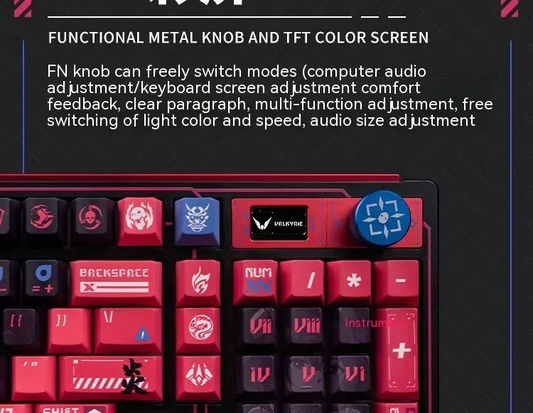 VALKYRIE VK99 Mechanical Keyboards RGB Wireless Bluetooth 2.4G Wired 3Mode Full Key Hot Swapping Gaming Keyboard Custom PC Gifts