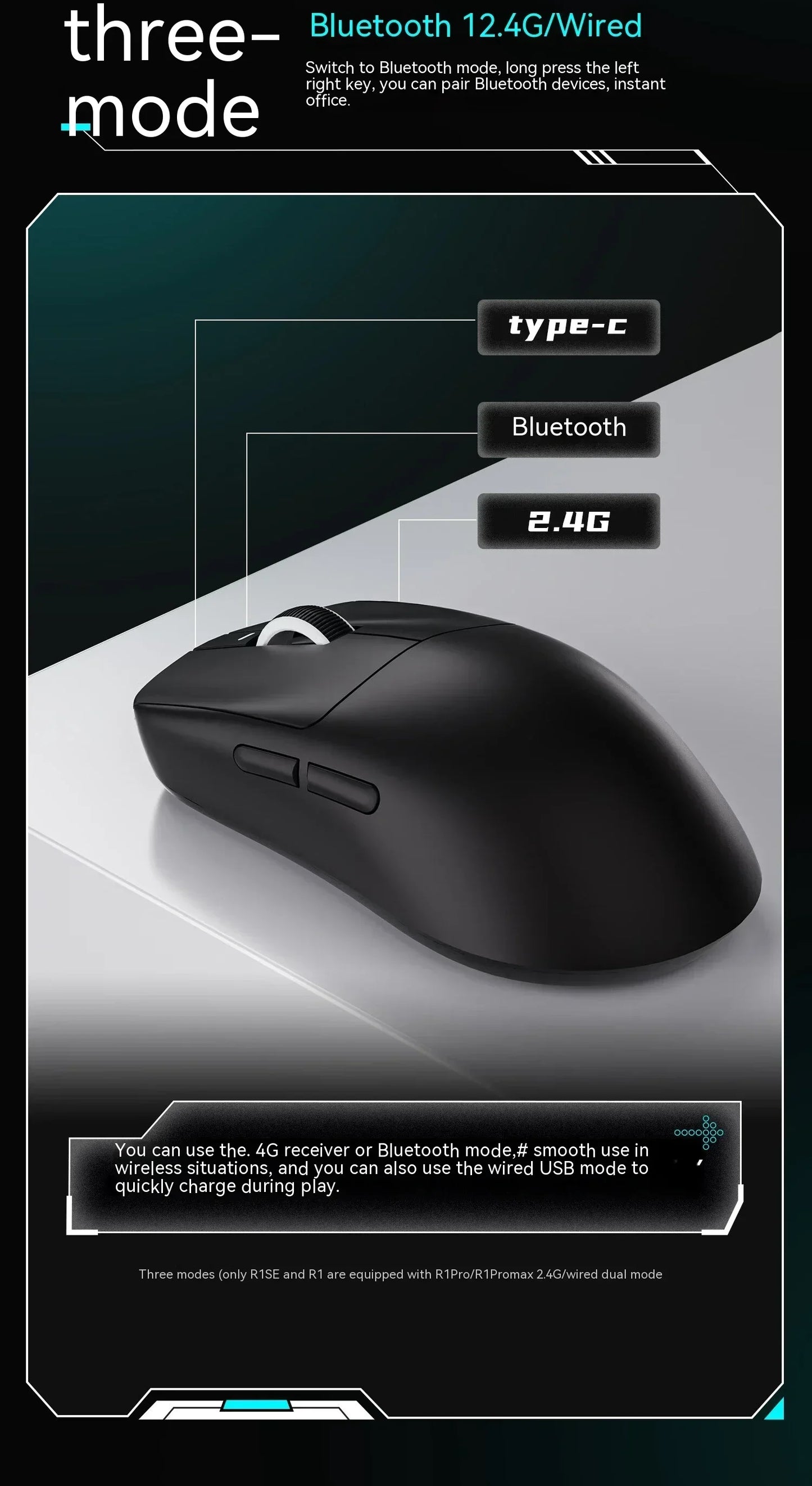 Vgn Vxe Paw3395 Lightweight Mouse Bluetooth Wireless Dragonfly R1 R1 Se Pro Max Gaming Mouse Pc Gaming Accessories Custom Mice