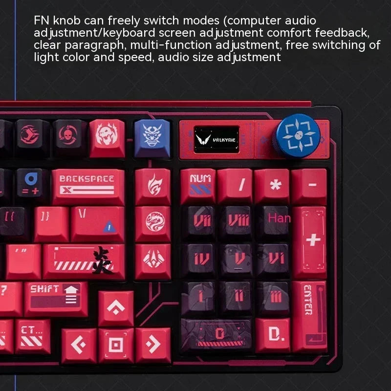 VALKYRIE VK99 Mechanical Keyboards RGB Wireless Bluetooth 2.4G Wired 3Mode Full Key Hot Swapping Gaming Keyboard Custom PC Gifts