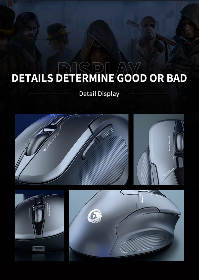 Xiaomi Bluetooth Wireless Mouse Dual-mode Rechargeable Silent Mechanical Office Gaming Universal Mouse For PC Android IOS