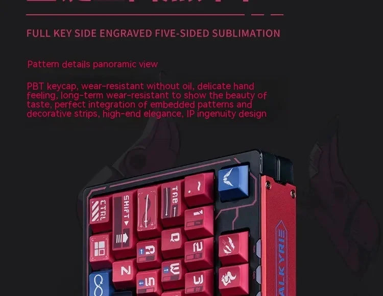 VALKYRIE VK99 Mechanical Keyboards RGB Wireless Bluetooth 2.4G Wired 3Mode Full Key Hot Swapping Gaming Keyboard Custom PC Gifts
