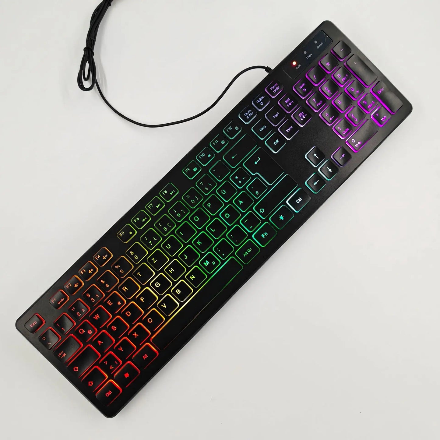 Computer Desktop Gaming Keyboard Light Backlit RGB Mute wired keyboard USB office home