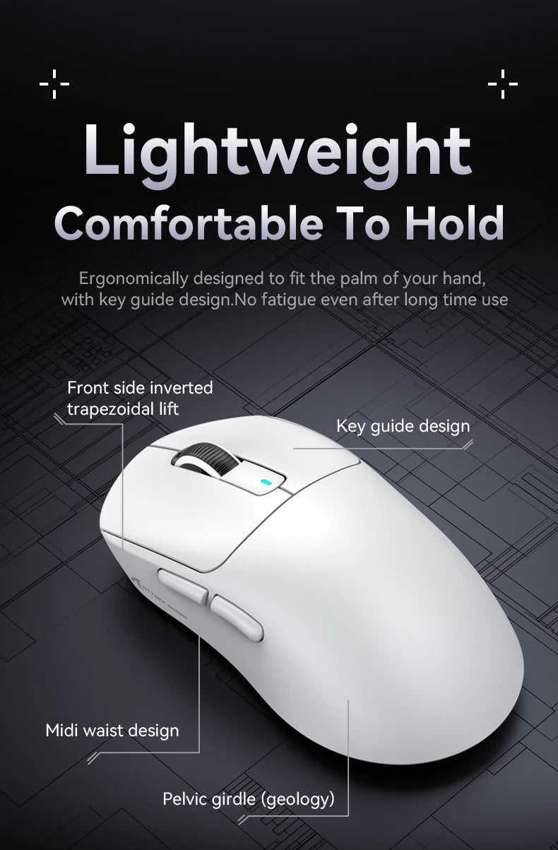 Attack Shark X3Pro X3 Wireless Mouse Lightweight PAW3395 26000dpi Tri-Mode Connection Macro Gaming Mouse for Win/Xbox/PS/Mac
