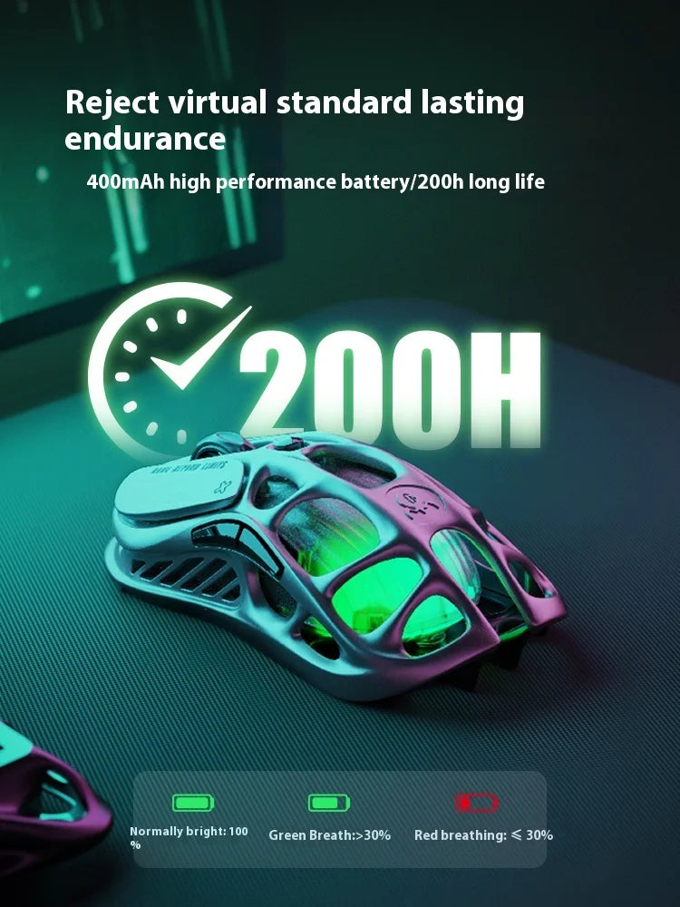 In Stock Gravastar Genuine M1 Gamer Mouse Magnesium Alloy Wireless Bluetooth Mouse 8k Receiver Rgb Low Latency Gaming Mice