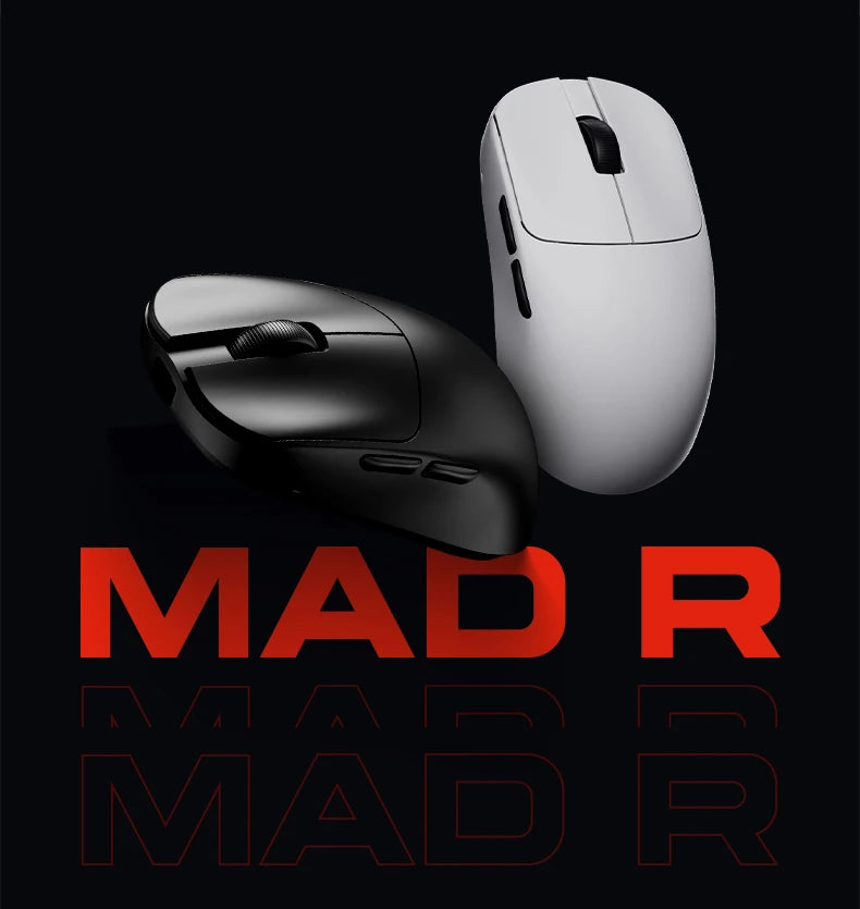 ATK VXE MAD R/R MAJOR Wireless E-sports Gaming Mouse Ultra-lightweight Dual-Mode PAW3395/3950 Ergonomic Mice Standard 8K