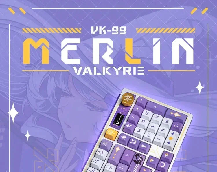 VALKYRIE VK99 Mechanical Keyboards RGB Wireless Bluetooth 2.4G Wired 3Mode Full Key Hot Swapping Gaming Keyboard Custom PC Gifts