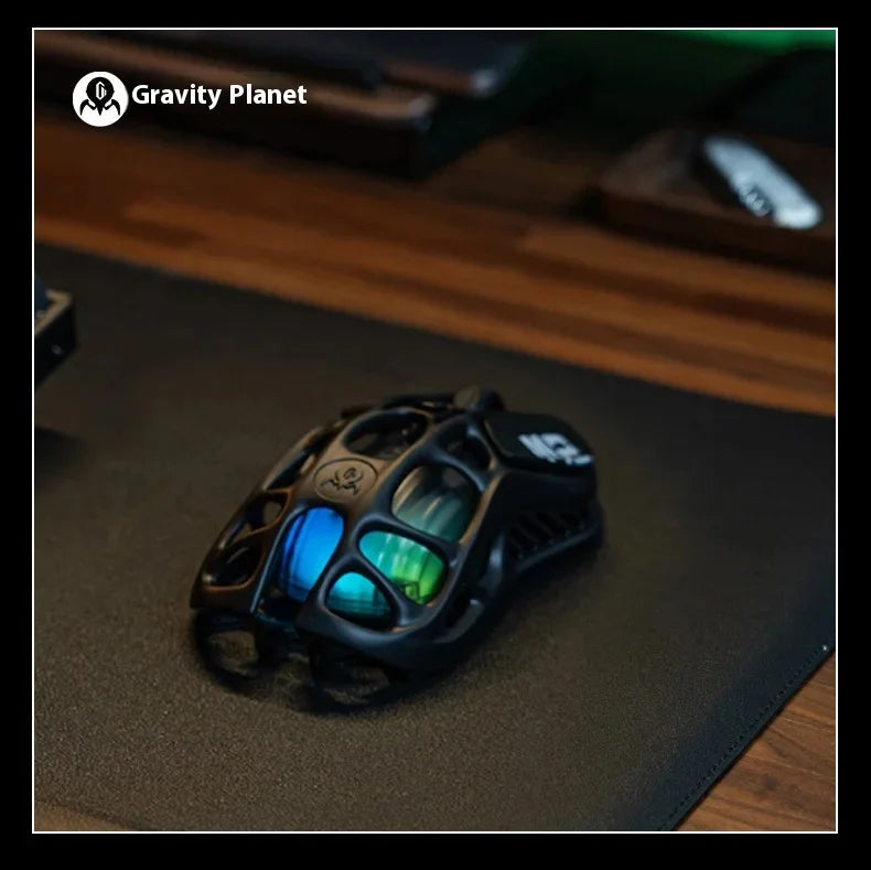 In Stock Gravastar Genuine M1 Gamer Mouse Magnesium Alloy Wireless Bluetooth Mouse 8k Receiver Rgb Low Latency Gaming Mice
