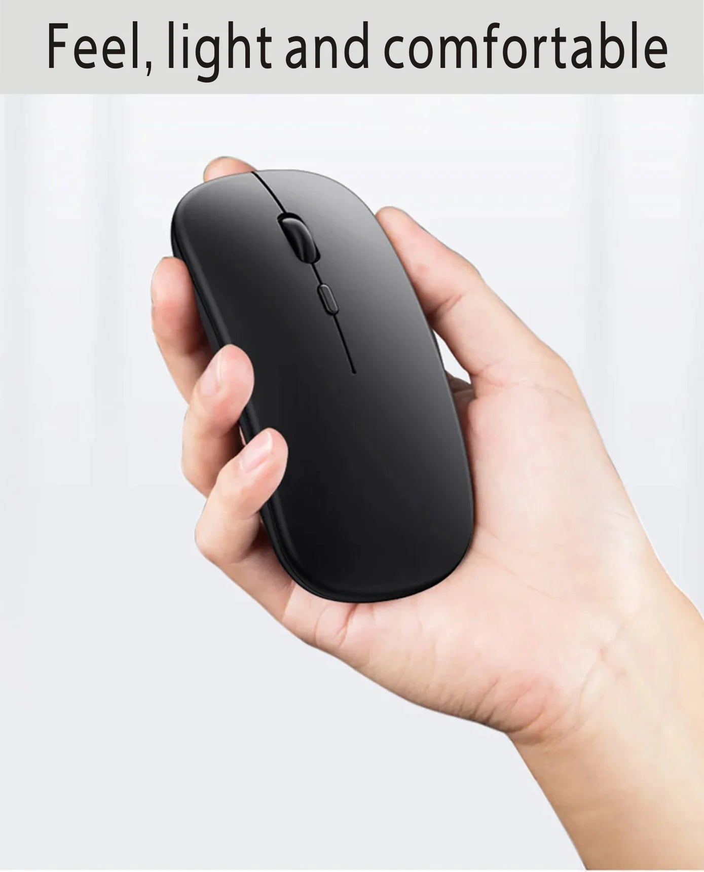 Rechargeable Bluetooth Mouse Wireless Dual Mode 5.2 Silent Computer gaming Ergonomic Mouse 2.4 USB for PC Laptops