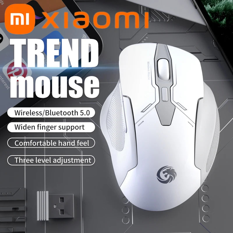 Xiaomi Bluetooth Wireless Mouse Dual-mode Rechargeable Silent Mechanical Office Gaming Universal Mouse For PC Android IOS