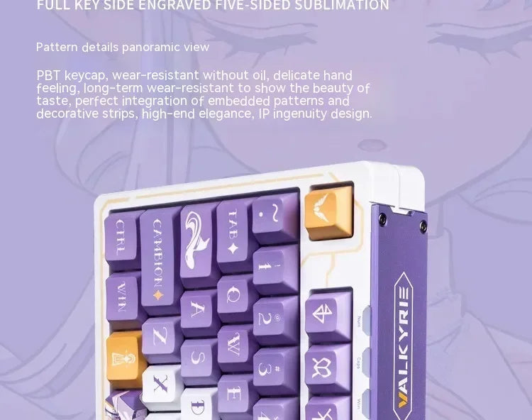 VALKYRIE VK99 Mechanical Keyboards RGB Wireless Bluetooth 2.4G Wired 3Mode Full Key Hot Swapping Gaming Keyboard Custom PC Gifts