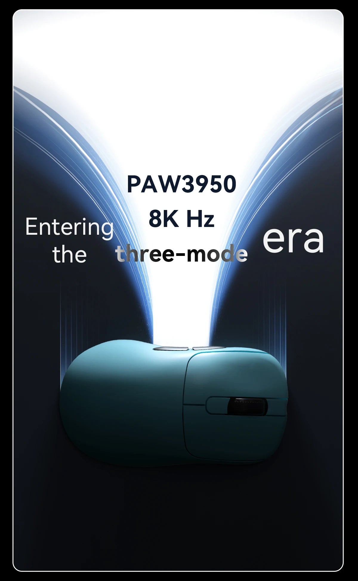 Ajazz AJ179 Apex PAW3950 Wireless Gaming Mouse with RGB Charging Dock, Computer Macro Mouse Gamer,Lightweight Ergonomic PC Mice