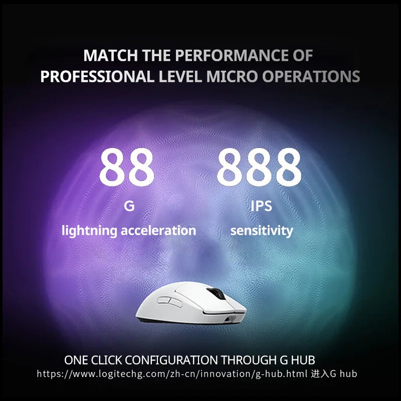 Logitech G PRO X Superlight 2 SE wireless gaming mouse, HERO 2 sensor, 44000DPI, 888IPS, G hub, Type-C interface