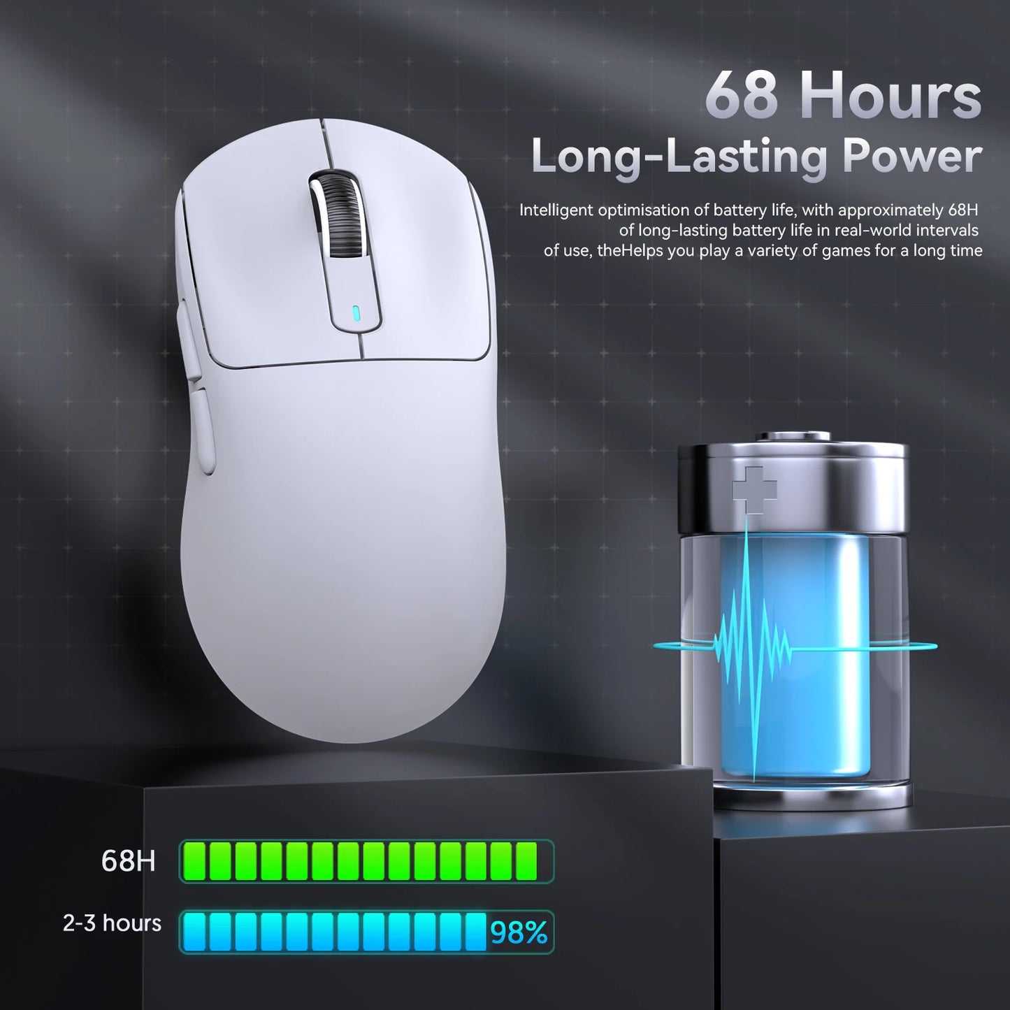 Attack Shark X3Pro X3 Wireless Mouse Lightweight PAW3395 26000dpi Tri-Mode Connection Macro Gaming Mouse for Win/Xbox/PS/Mac