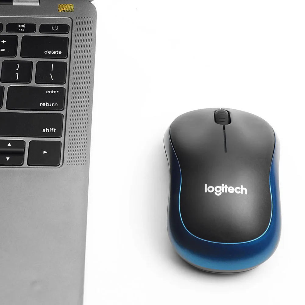Logitech M185 Wireless Mouse 1000DPI 2.4Ghz Optical Ergonomic Design Desktop Office Gaming Mini Portable Energy-saving Mouse