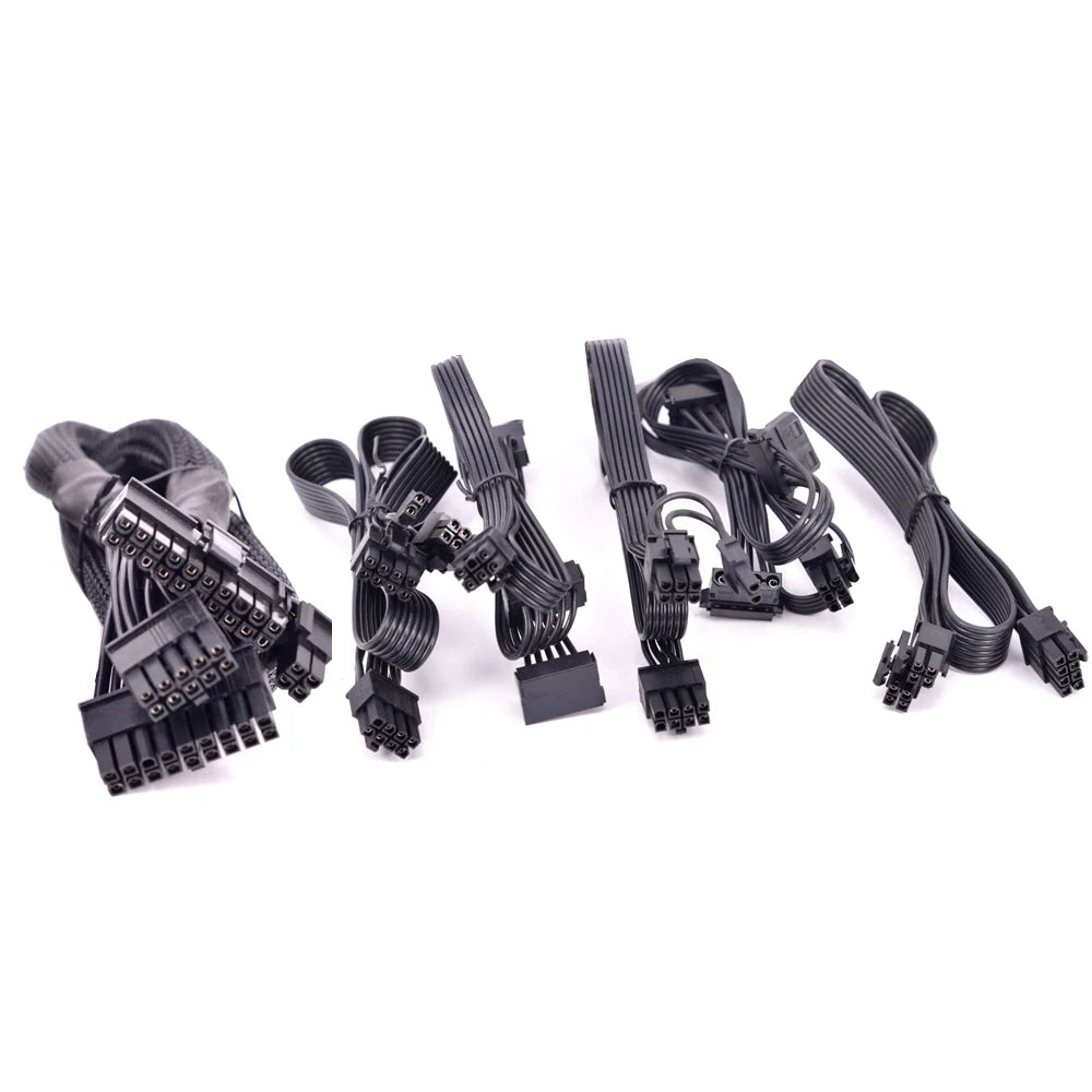 PCIe 8Pin 6+2Pin IDE SATA CPU 4+4Pin ATX 24Pin Power Supply for CORSAIR HX1200 HX1000 HX850 HX750 HX650 PLATINUM Full Modular