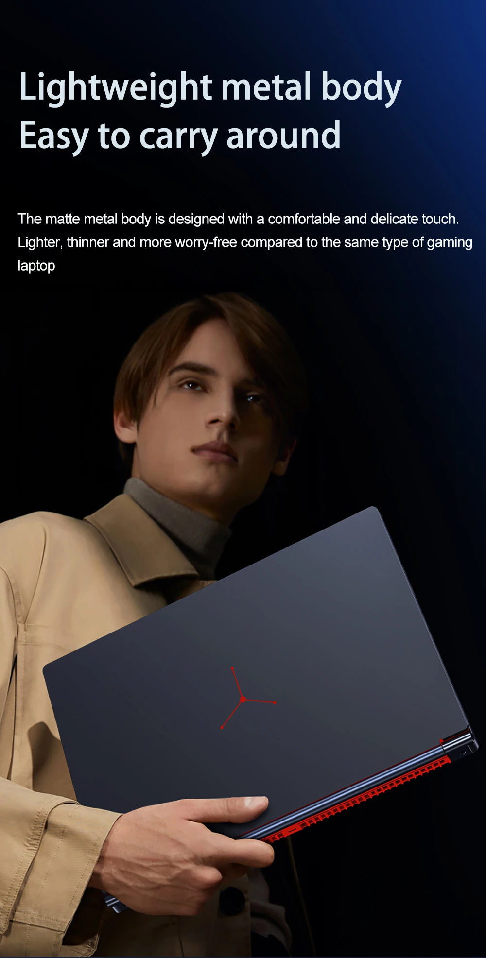 YSJMNPC Gaming Laptop Computer Intel Core i9-13900H NVIDIA RTX 4050 6G 16 Inch IPS 2*DDR5 MAX 64GB 2*M.2 PCIE SSD WIFI