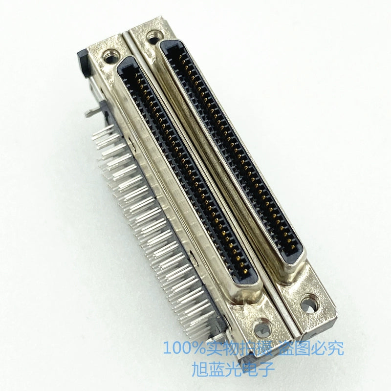 SCSI VHDCI68 VHDCI 68P V68 V.68 Single-layer Female Adapter 90 Degree Plug-in VHDCI 68P Female Connector