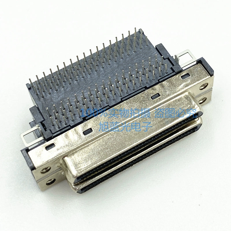SCSI VHDCI68 VHDCI 68P V68 V.68 Single-layer Female Adapter 90 Degree Plug-in VHDCI 68P Female Connector