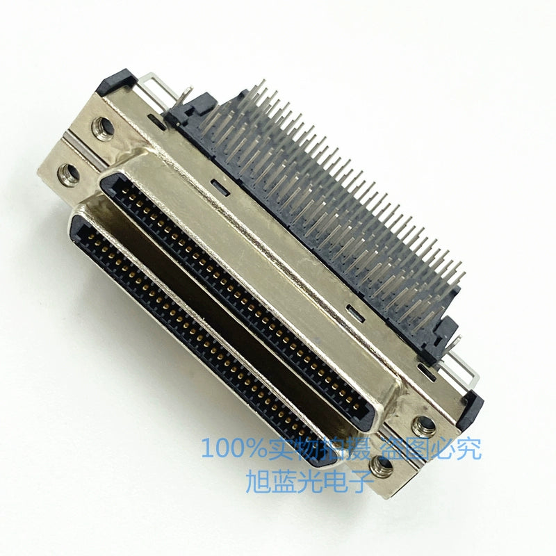 SCSI VHDCI68 VHDCI 68P V68 V.68 Single-layer Female Adapter 90 Degree Plug-in VHDCI 68P Female Connector