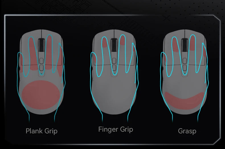 Attack Shark X6 PAW3395 Bluetooth Mouse,Tri-Mode Connection,RGB Touch Magnetic Charging Base,Macro Gaming Mouse