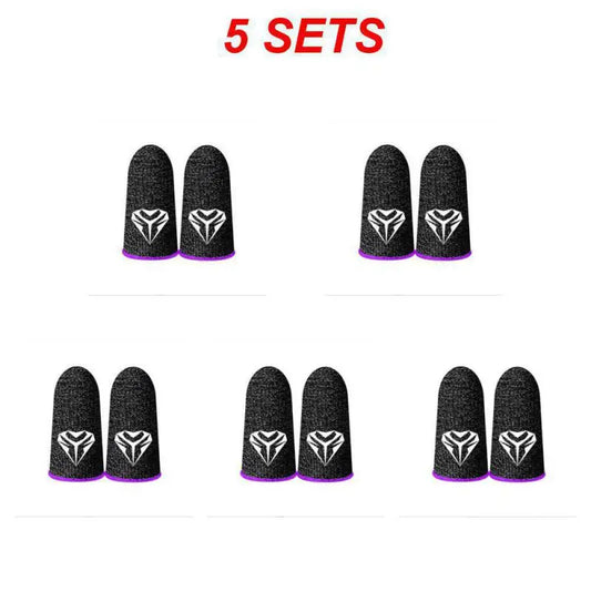 10 Pcs Mobile Game Fingertip Gloves Sweatproof Anti-slip Touch Screen Finger Sleeve Breathable Gaming Fingertip Cover For Gamer