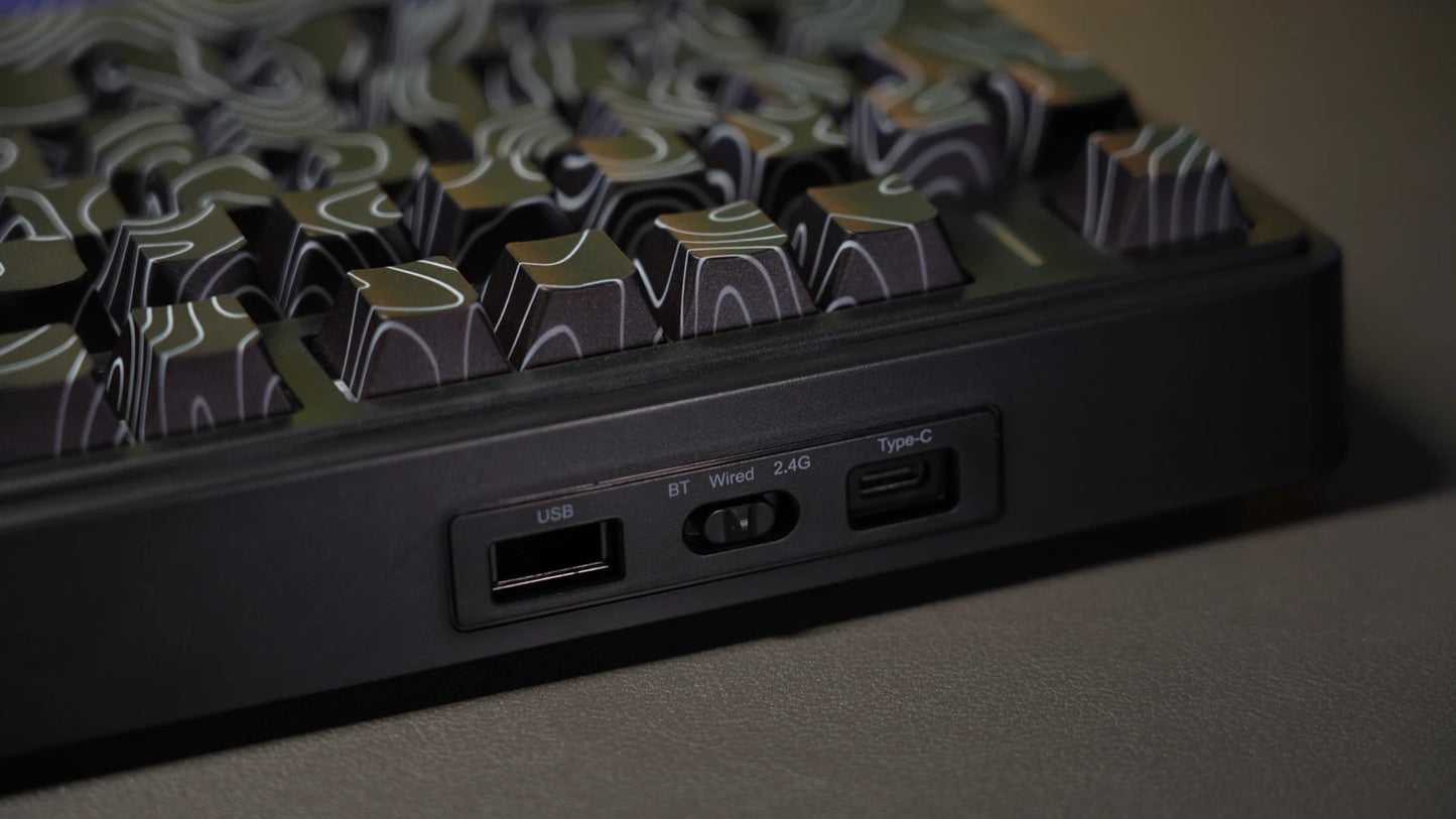 AULA F75Pro Gasket Mounted Wireless Gaming Mechanical Keyboard RGB Customized 75% Layout Side-engraving PBT Keycaps