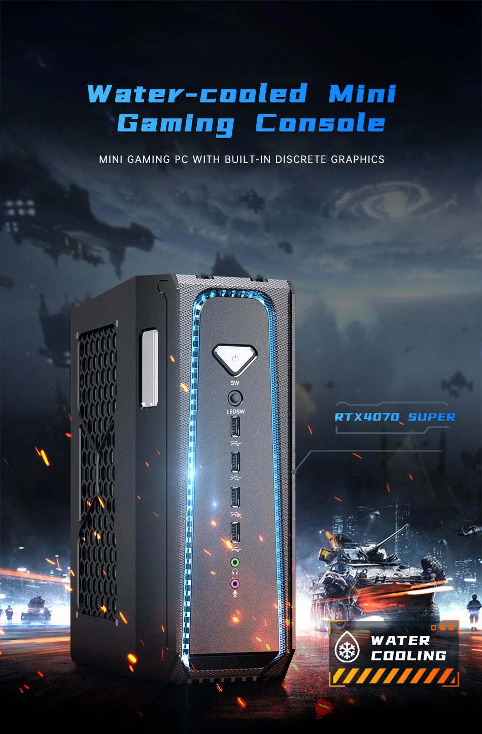 MSECORE  SL800 Liquid cooled computer Gaming PC Intel Core I5  I7 I9 RTX4070 12G Windows 11  DDR5 NVMe SSD Desktop Gaming PC
