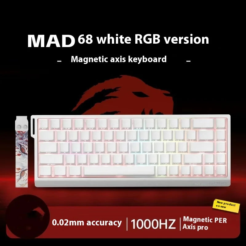 Madcatz Mad60 Mad68 HE 8k Mechanical Keyboard Magnetic Switch Wired 60% 68% Gaming Keyboards Rapid Trigger Rgb Customs Keyboards