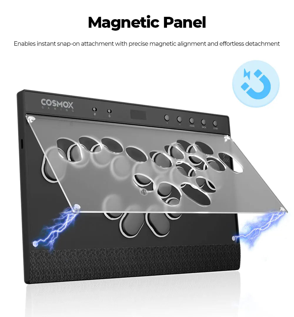 Haute42 Magnetic Stickless Arcade Controller Keyboard C16-S Hitbox Leverless Controller For PC/PS4/PS5/Switch Fight Stick Hitbox