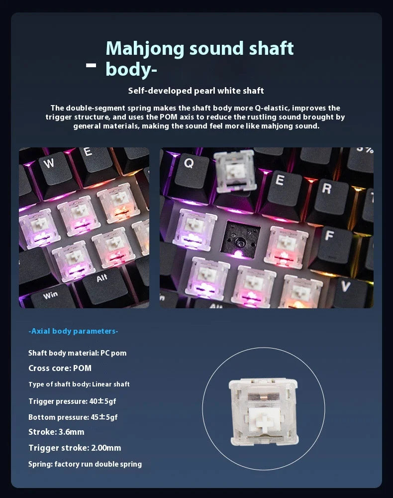 Cidoo QK61 VIA/Qmk Mechanical Keyboard 3-Mode 2.4G Bluetooth Wireless Wired Gasket Customization Gaming keyboard For PC Laptop