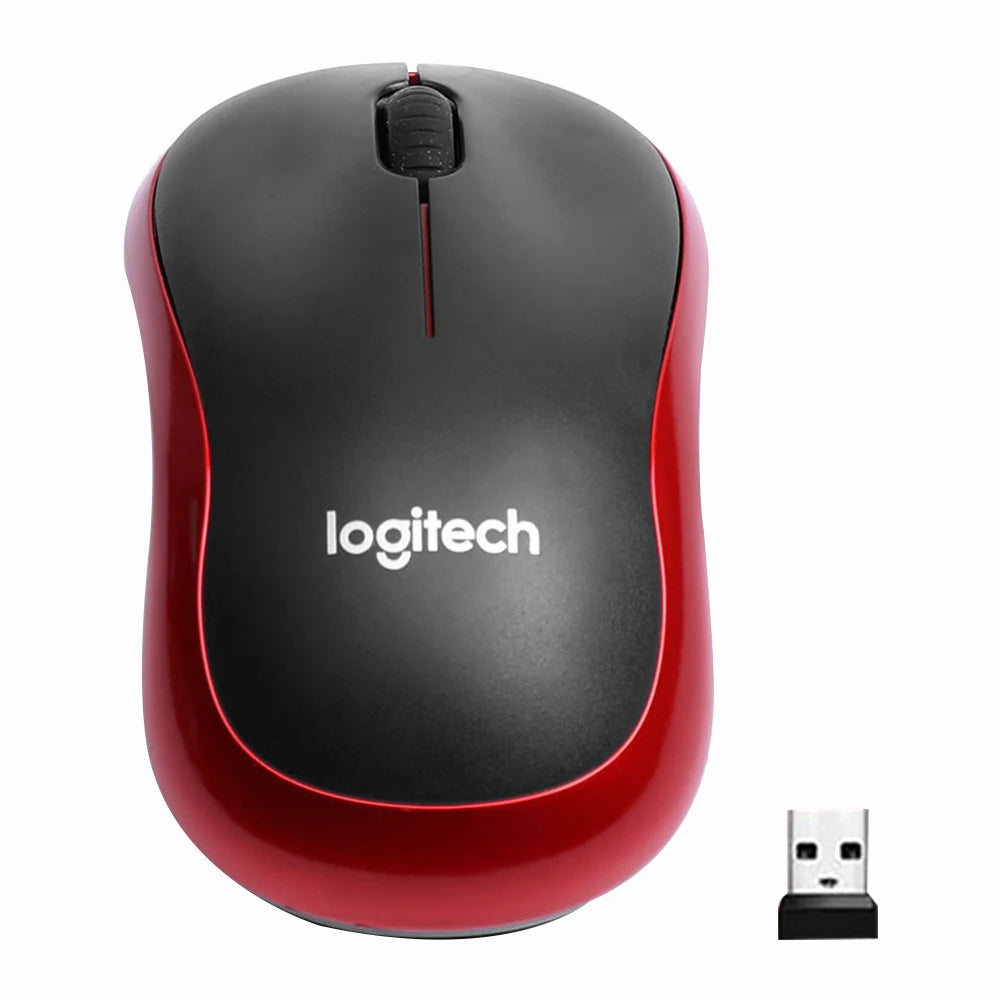 Logitech M185 Wireless Mouse 1000DPI 2.4Ghz Optical Ergonomic Design Desktop Office Gaming Mini Portable Energy-saving Mouse