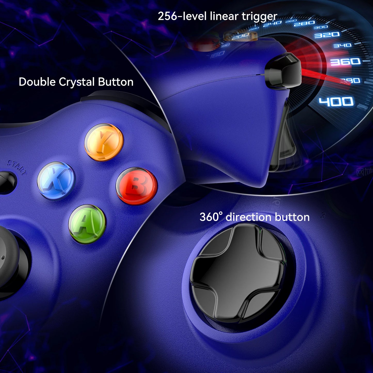 2.4G Xbox 360 Gamepad Wireless/Wired Controller Supports Xbox 360/360 Slim/Pc/Steam Gamepad For  Pc Game Controller Joypad