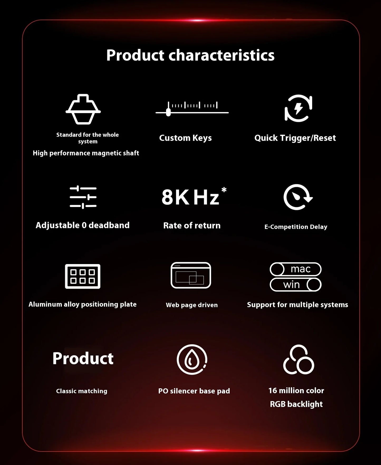 Madcatz Mad60 Mad68 HE 8k Mechanical Keyboard Magnetic Switch Wired 60% 68% Gaming Keyboards Rapid Trigger Rgb Customs Keyboards
