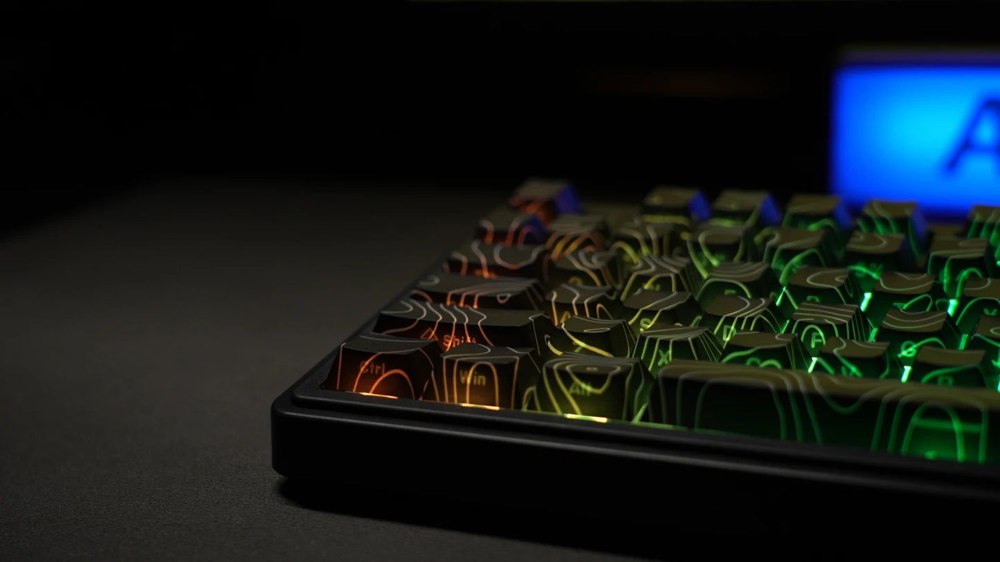 AULA F75Pro Gasket Mounted Wireless Gaming Mechanical Keyboard RGB Customized 75% Layout Side-engraving PBT Keycaps