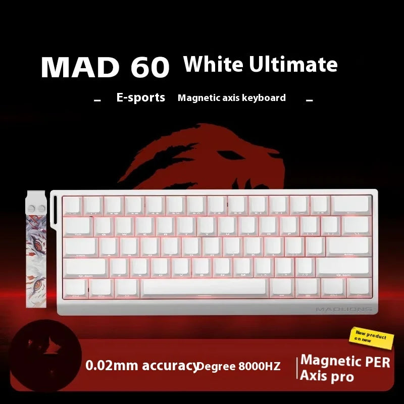 Madcatz Mad60 Mad68 HE 8k Mechanical Keyboard Magnetic Switch Wired 60% 68% Gaming Keyboards Rapid Trigger Rgb Customs Keyboards