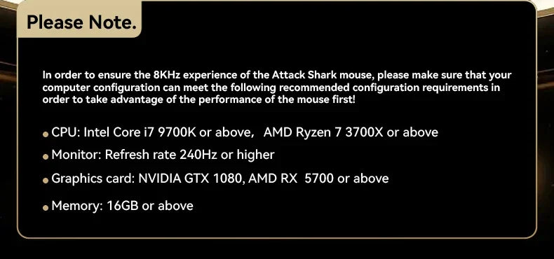 ATTACK SHARK R5 Ultra Carbon Fiber Wireless Gaming Mouse PixArt PAW3950MAX Gaming Sensor 42000DPI 8000Hz MCU Nordic 52840 For PC