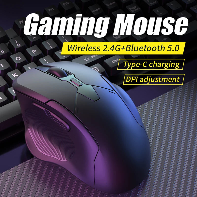 Xiaomi Bluetooth Wireless Mouse Dual-mode Rechargeable Silent Mechanical Office Gaming  Universal Mouse For PC Android IOS